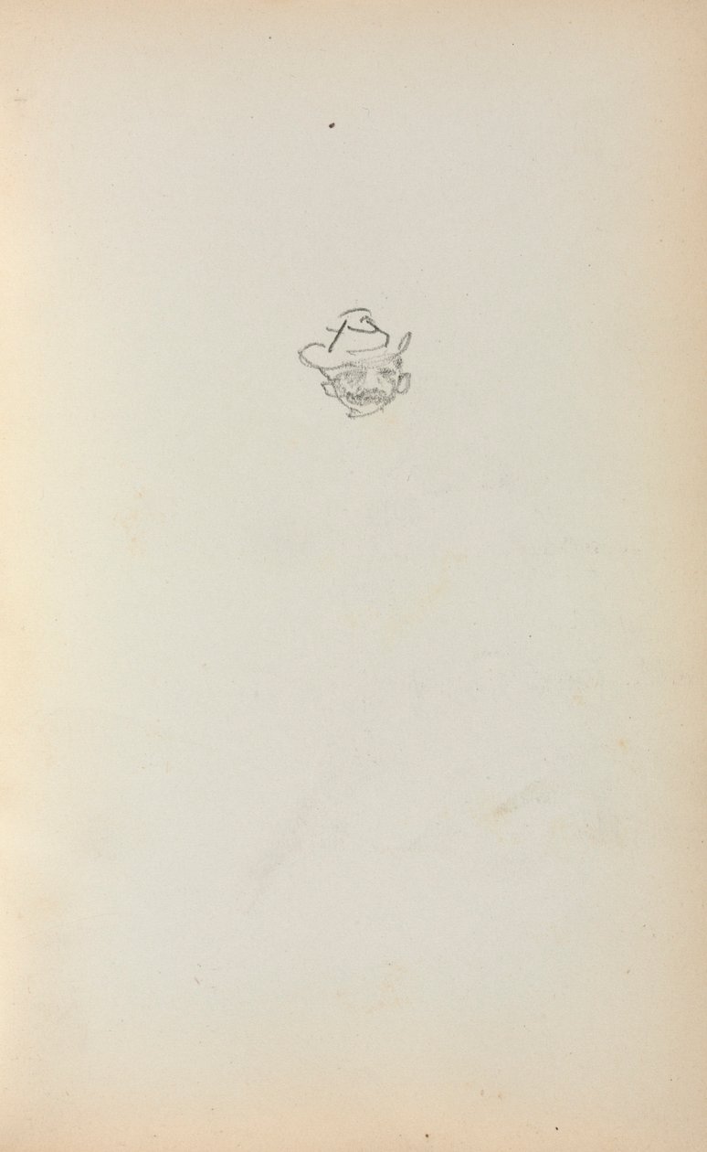 Quaderno degli schizzi italiano: Testa di uomo (pagina 223) da Maurice Prendergast