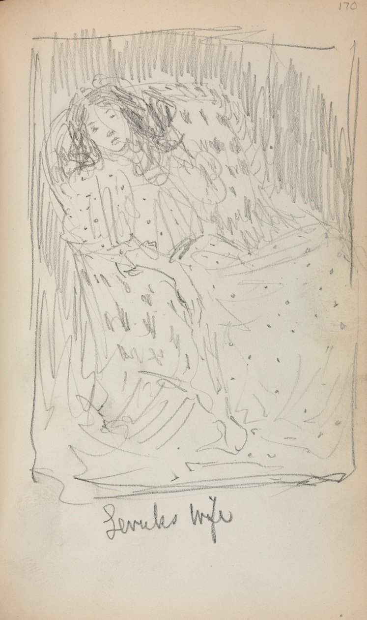 Sketchbook italiano: La moglie di Levuk (pagina 170) da Maurice Prendergast