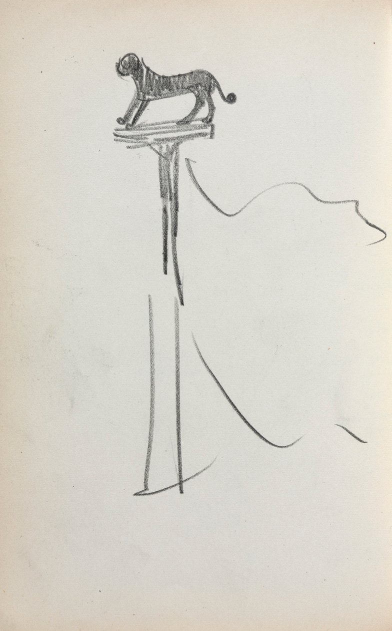 Album di schizzi italiani: Leone di San Marco () (pagina 39) da Maurice Prendergast