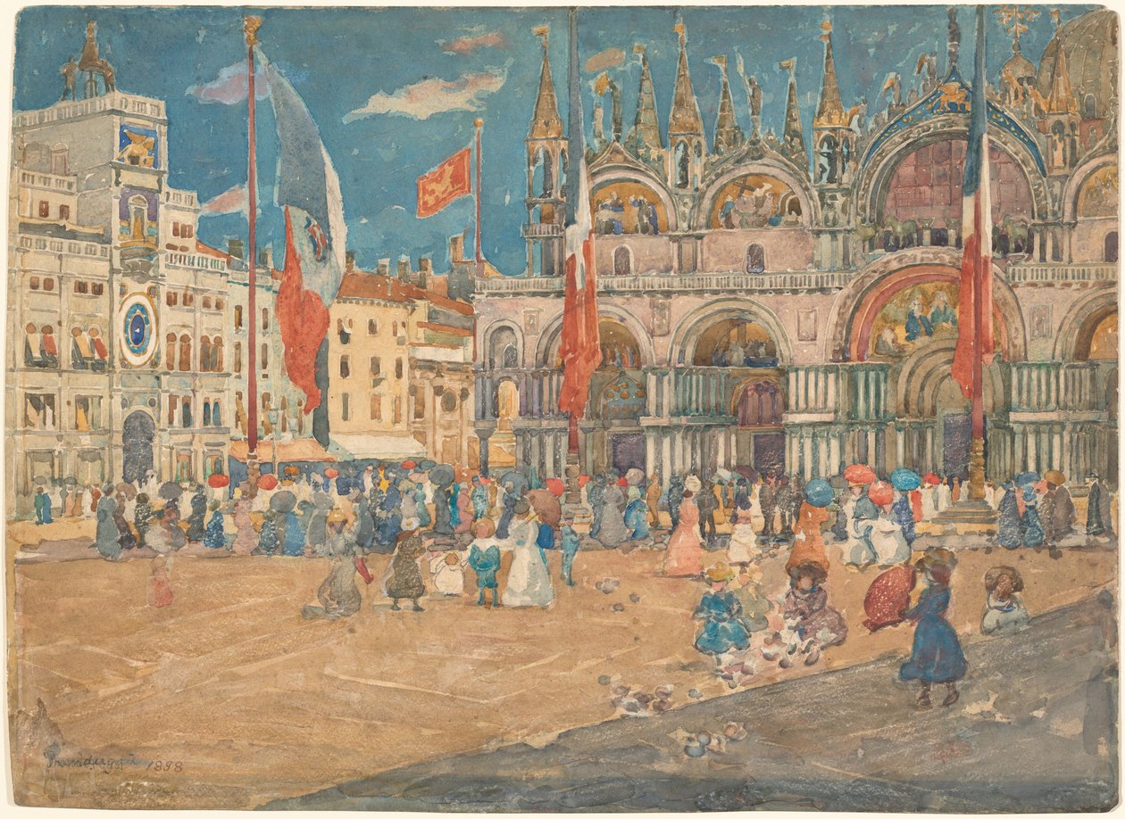 Piazza San Marco da Maurice Prendergast