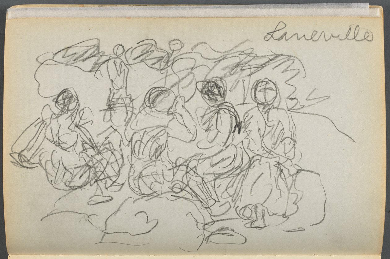 Libro di schizzi - Il Granite Shore Hotel, Rockport, pagina 062: "Laneville". da Maurice Prendergast