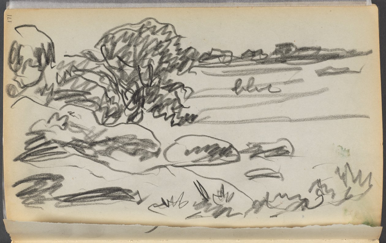Libro di schizzi - Il Granite Shore Hotel, Rockport, pagina 171: Paesaggio da Maurice Prendergast