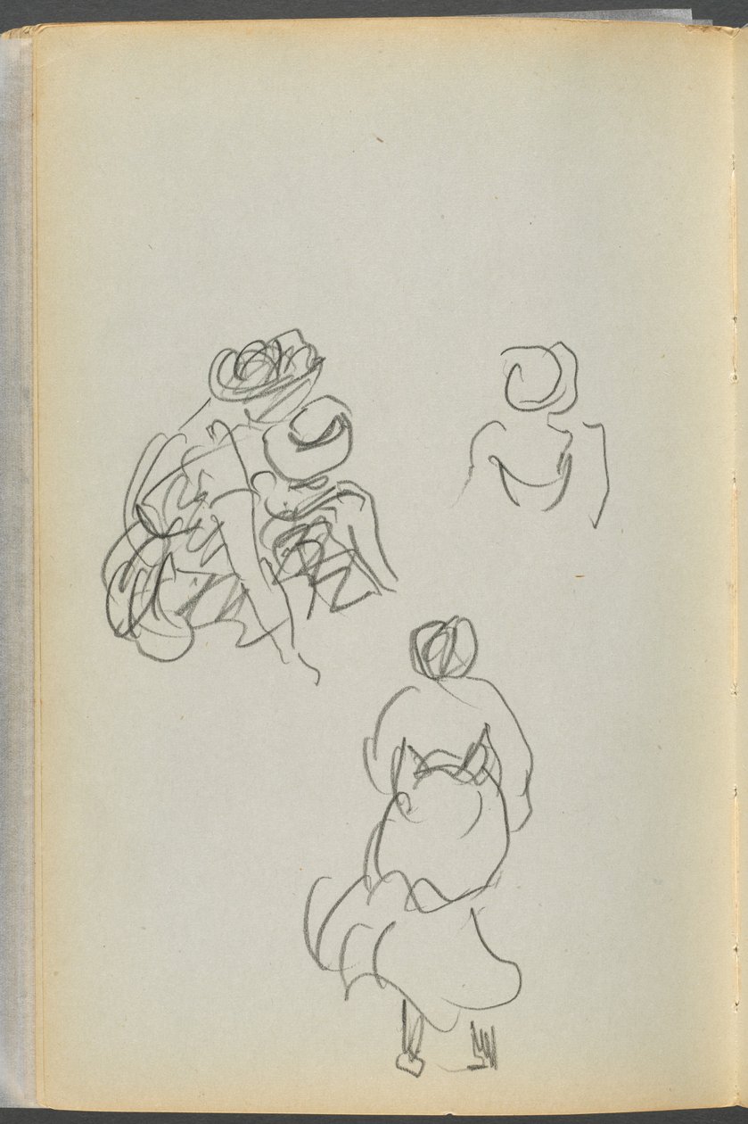 Libro di schizzi - Il Granite Shore Hotel, Rockport, pagina 172: Figure da Maurice Prendergast