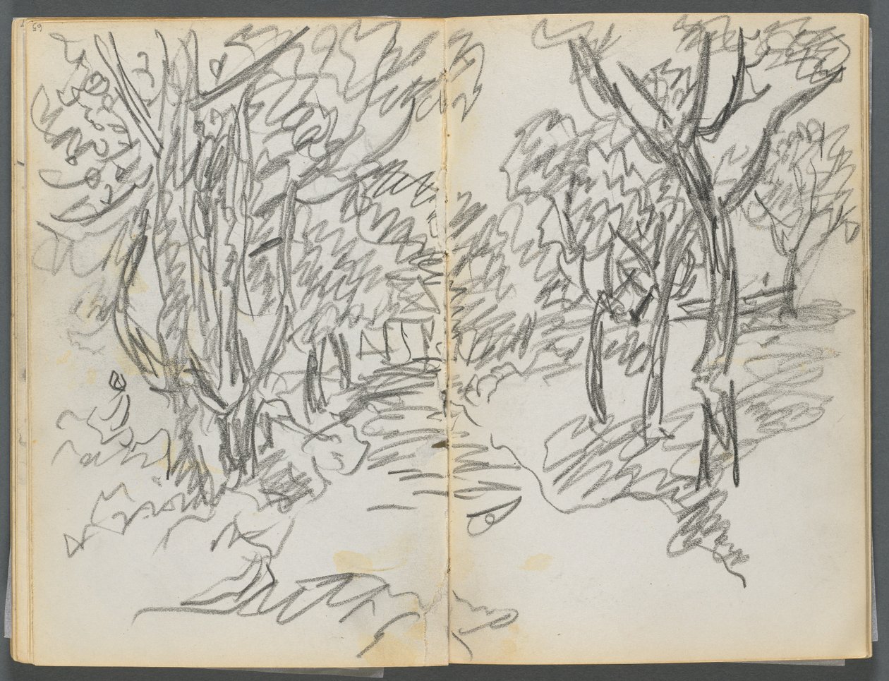 Taccuino di schizzi, The Dells, N° 127, pagina 064 e 65: Paesaggio da Maurice Prendergast