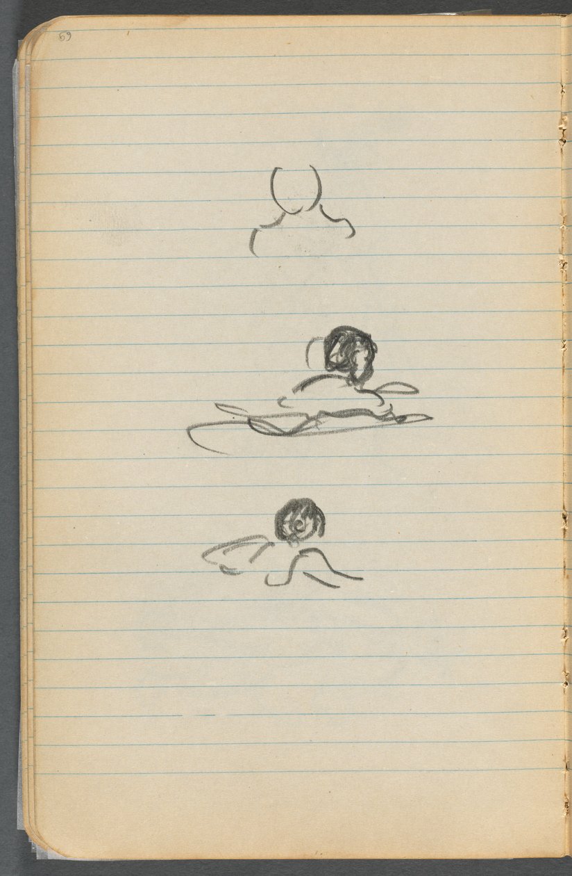 Quaderno degli schizzi, pagina 069: Figure da Maurice Prendergast