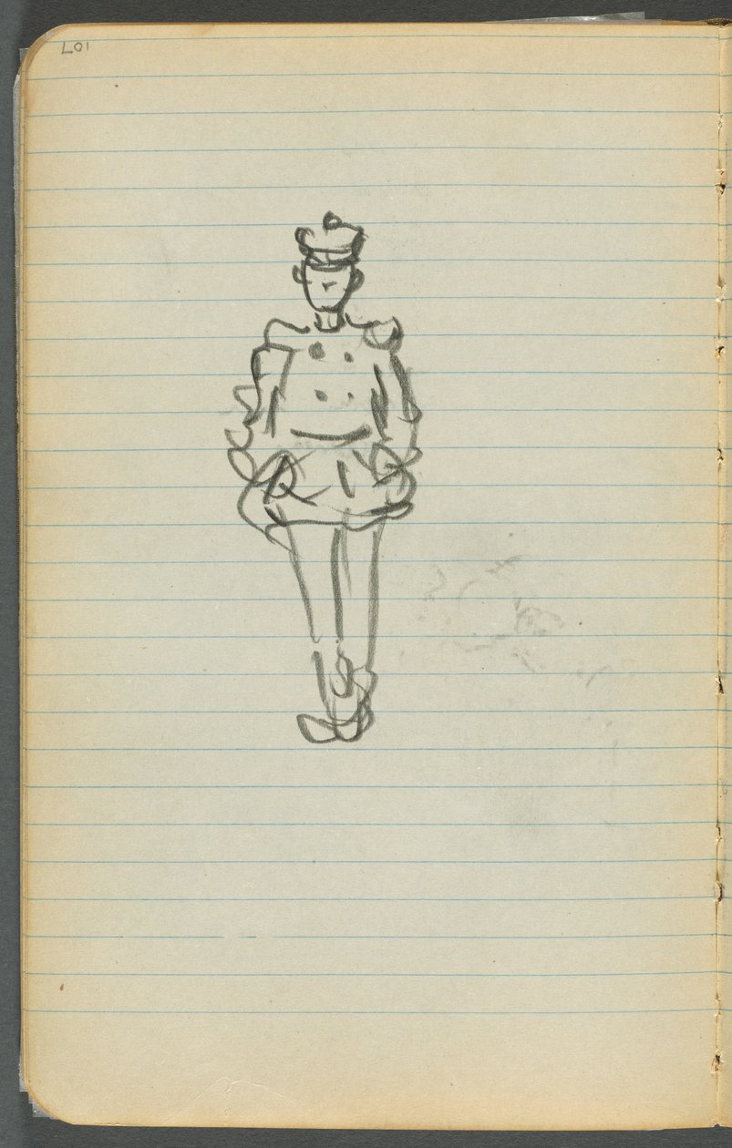 Album di schizzi, pagina 107: Marinaio da Maurice Prendergast