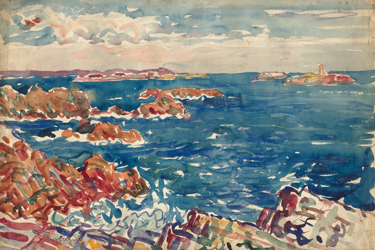 La costa rocciosa da Maurice Prendergast