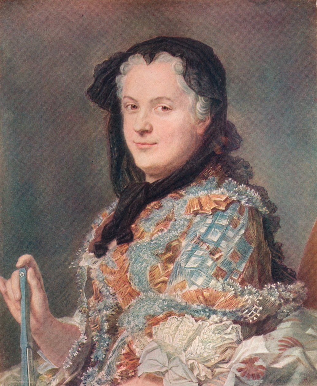Maria Leszczyńska, c1748 da Maurice Quentin de La Tour