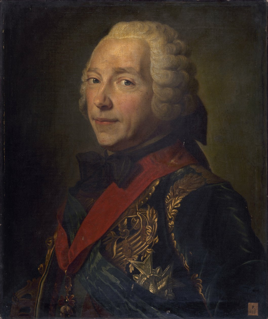 Ritratto di Charles Louis Auguste Fouquet, duca di Belle-Isle 1684-1761 da Maurice Quentin de La Tour