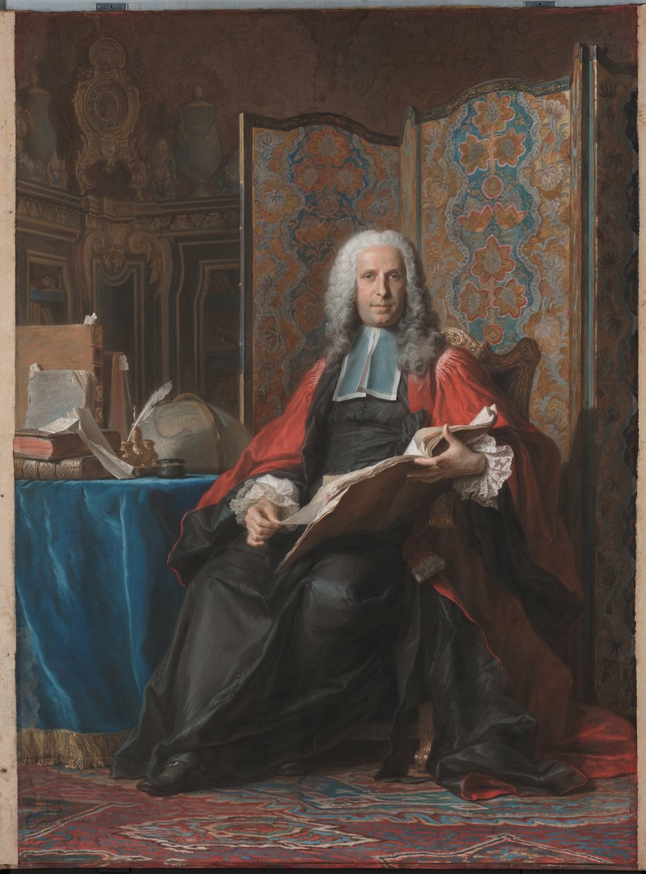 Ritratto di Gabriel Bernard de Rieux da Maurice Quentin de La Tour