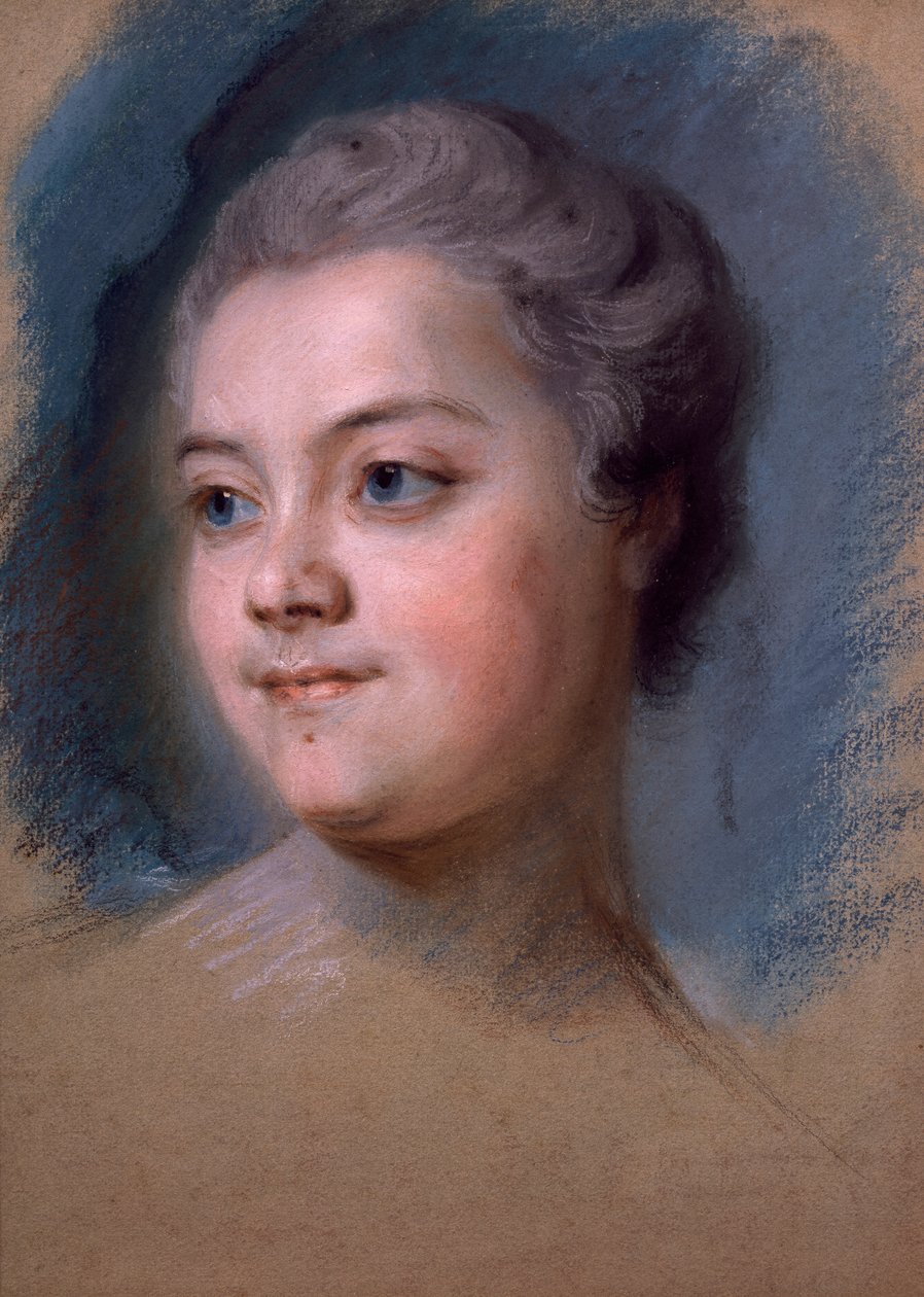 Ritratto di Mademoiselle de Chastagner de Lagrange da Maurice Quentin de La Tour