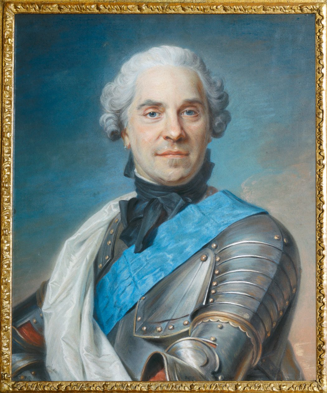 Maresciallo Maurizio di Sassonia - Moritz, conte di Sassonia, maresciallo di Francia ... da Maurice Quentin de La Tour