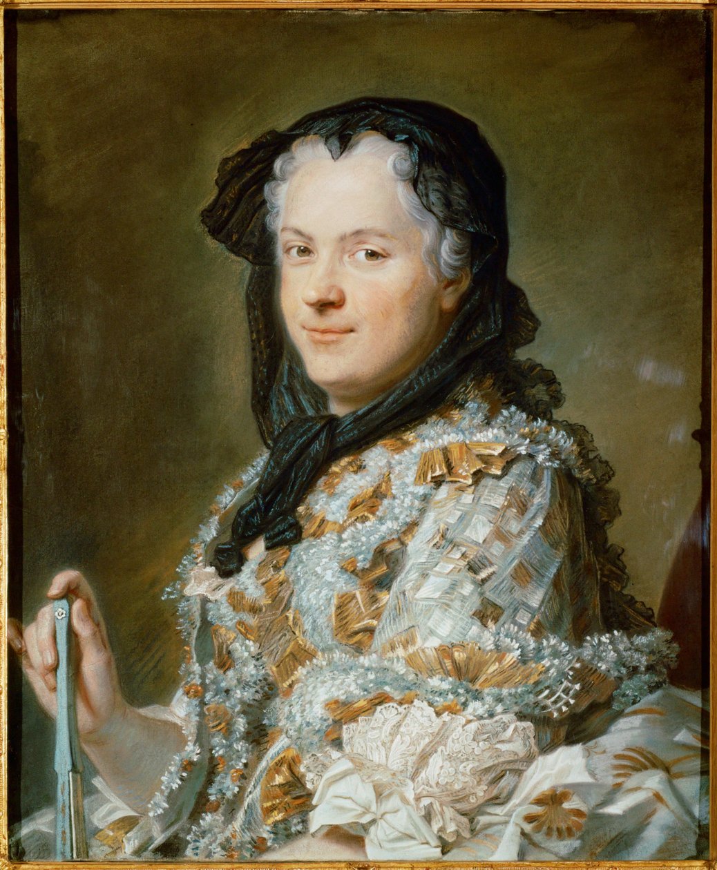 La regina Maria Leczinska, moglie di Luigi XV ... da Maurice Quentin de La Tour