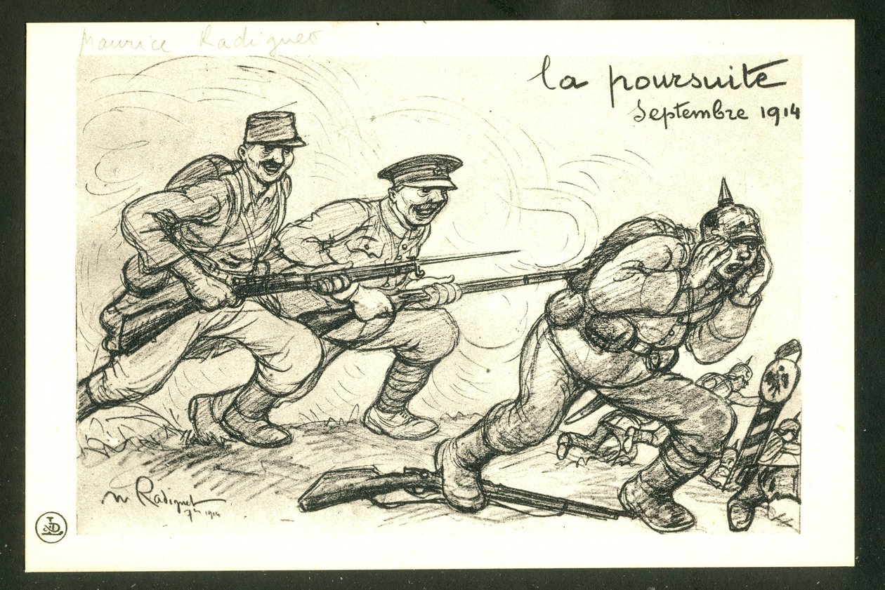 Cartolina, Satirica in N & B da Maurice Radiguet
