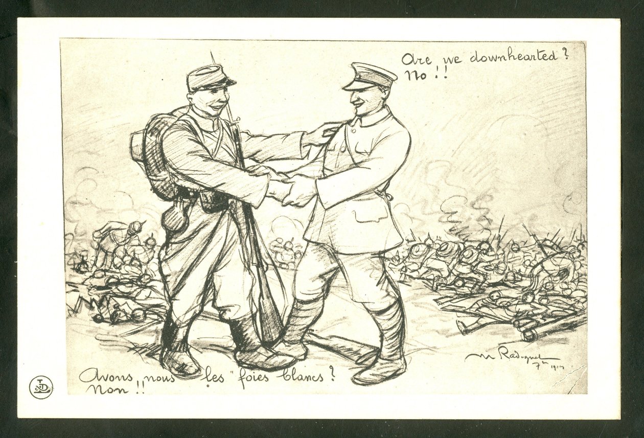 Cartolina, Satirica in N & B da Maurice Radiguet