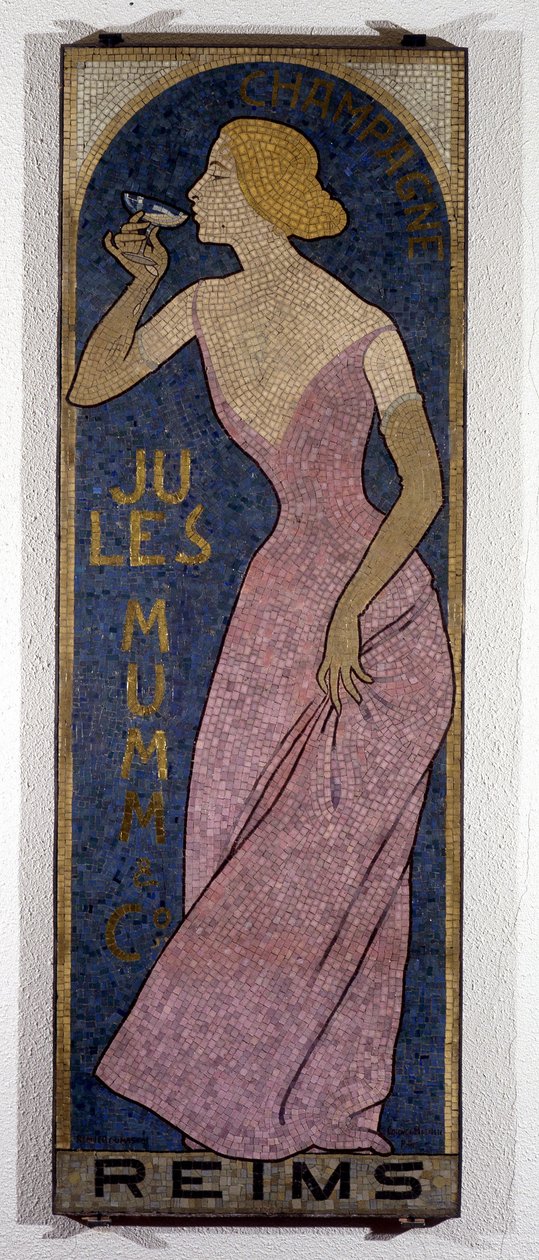 Poster pubblicitario per lo champagne Mumm da Maurice Realier Dumas
