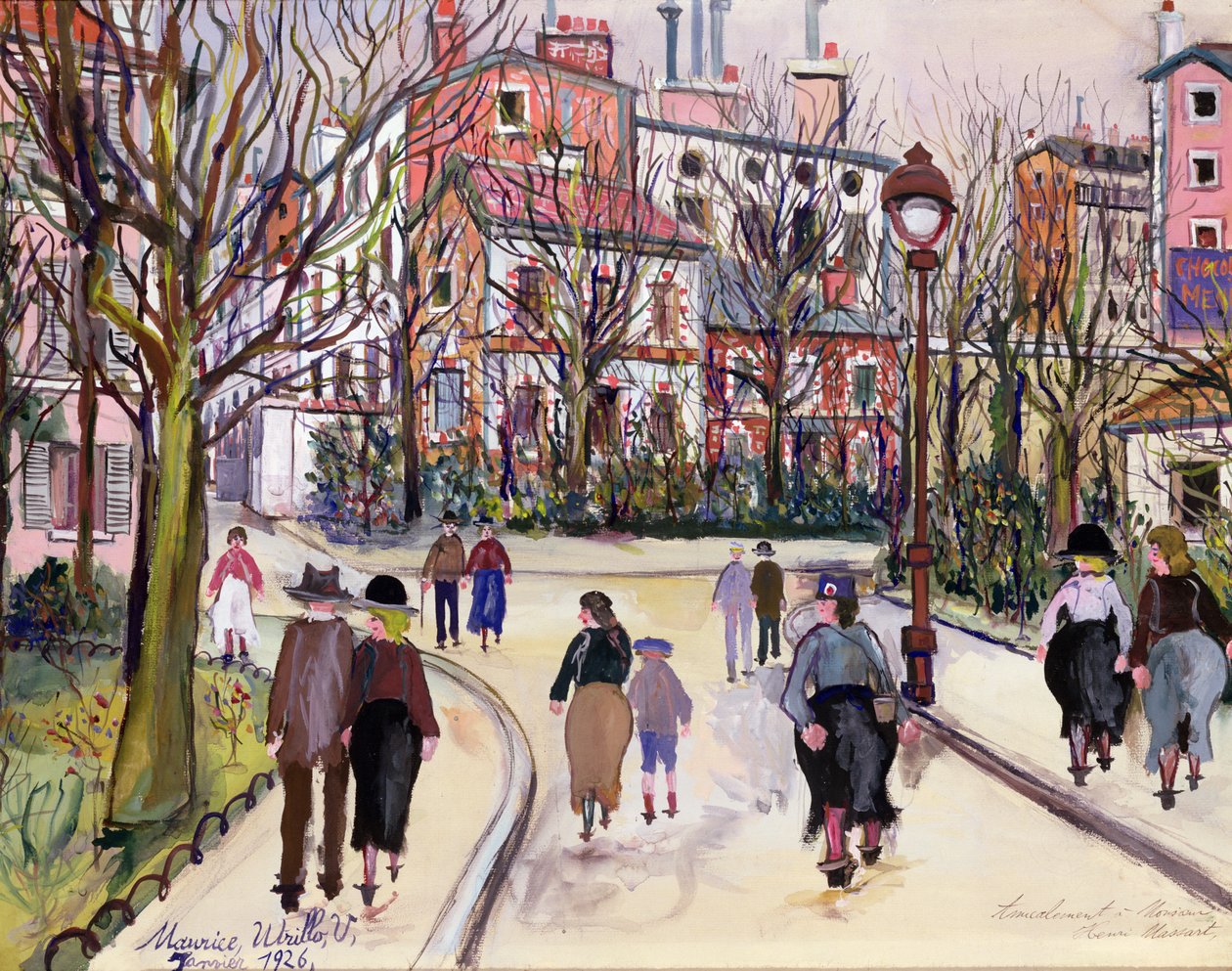 Una strada di paese da Maurice Utrillo