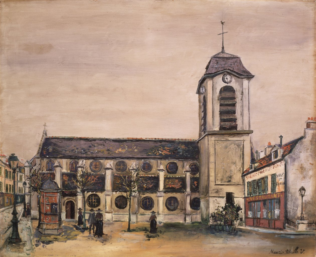 Chiesa (olio su tela) da Maurice Utrillo