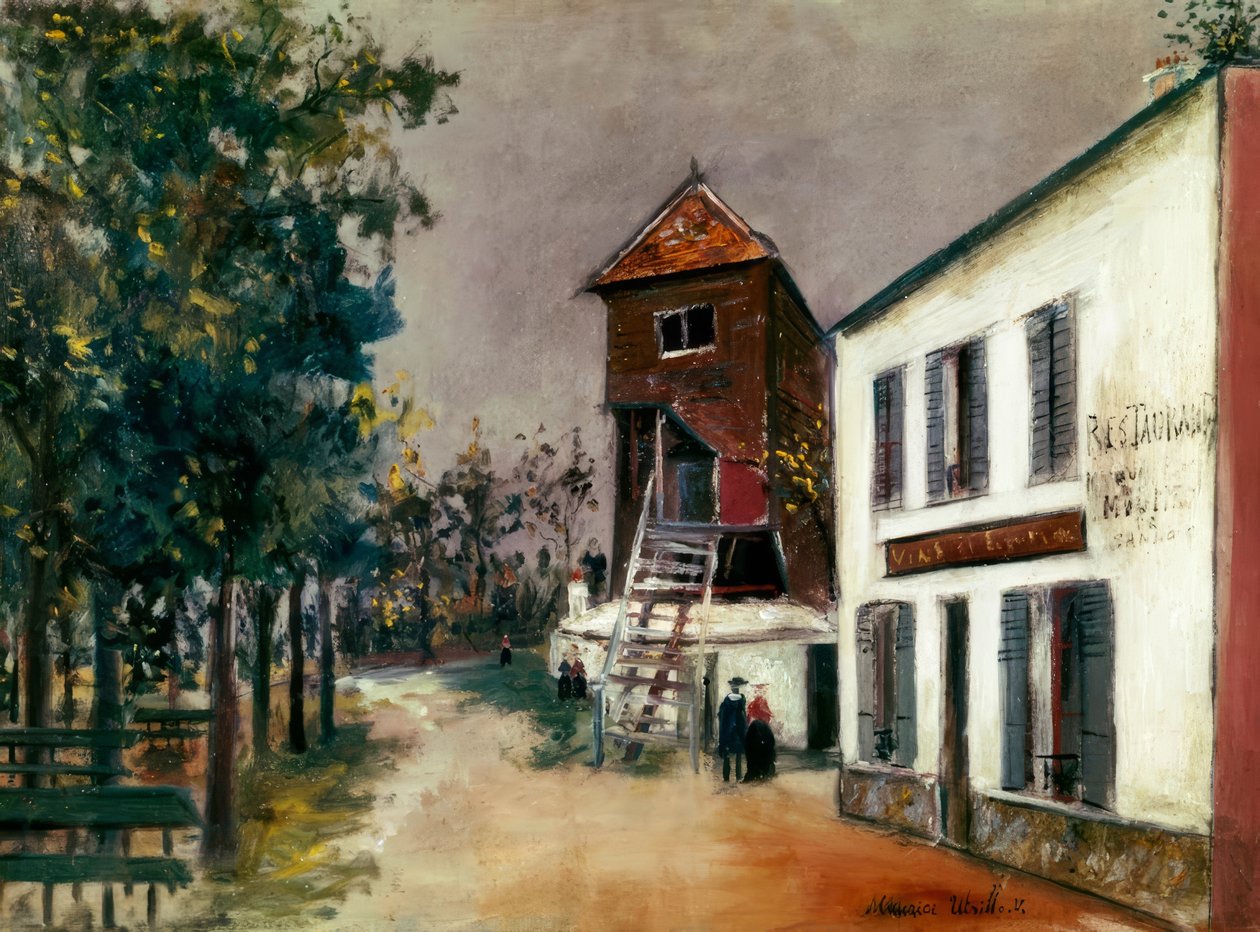 Il mulino di Sannois da Maurice Utrillo
