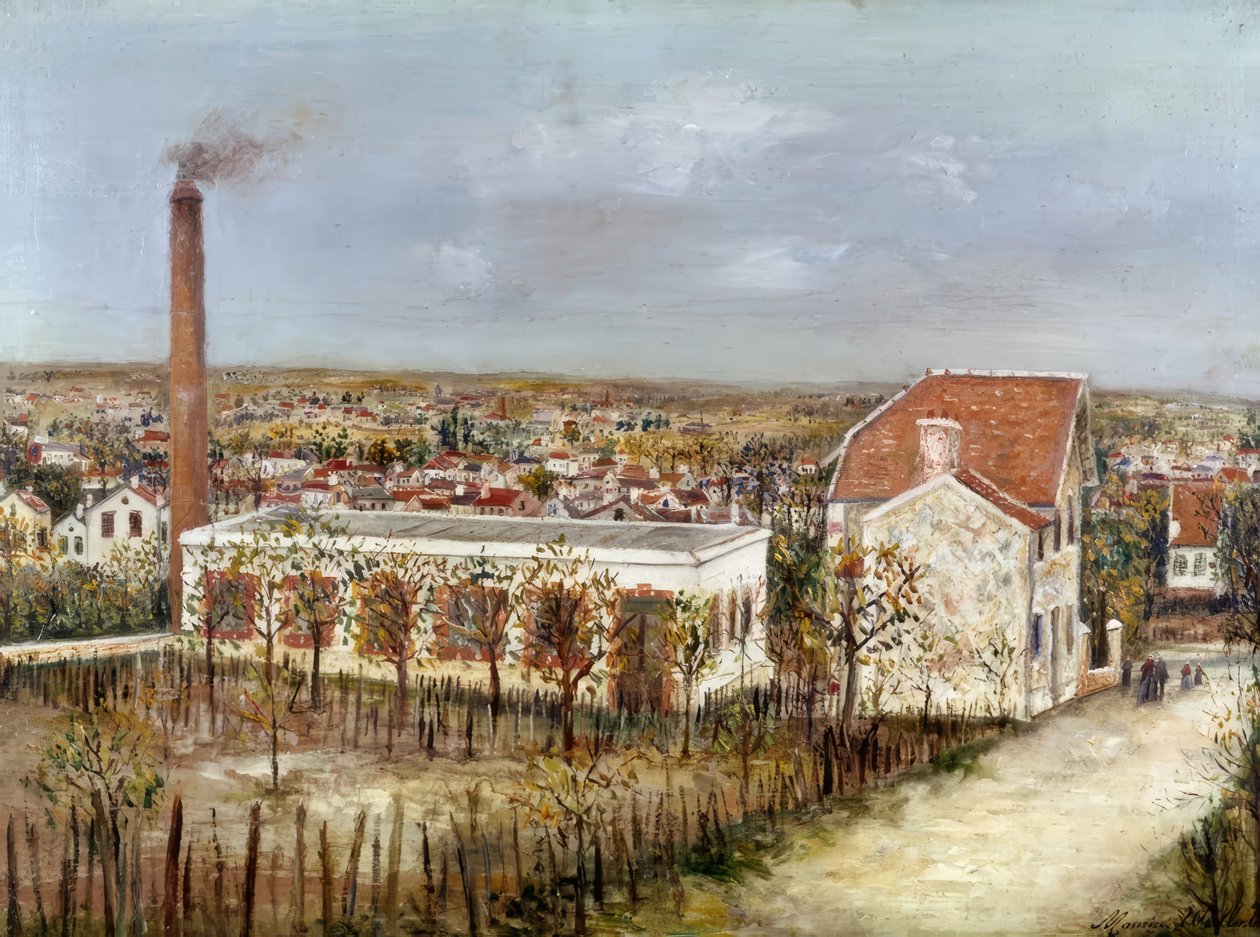 Fabbrica a Sannois da Maurice Utrillo