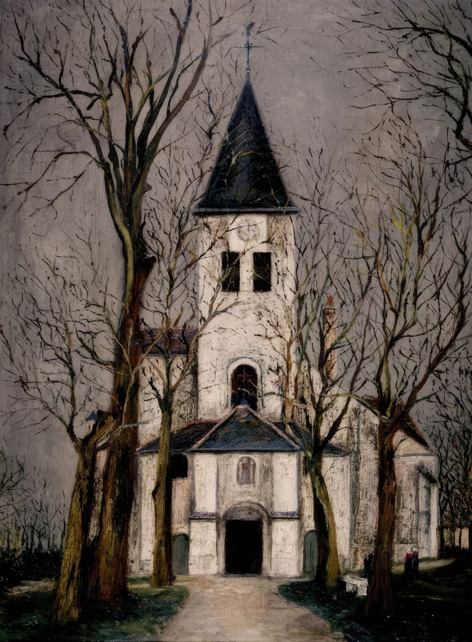 CHIESA DI CHATILLON SUR SEINE da Maurice Utrillo