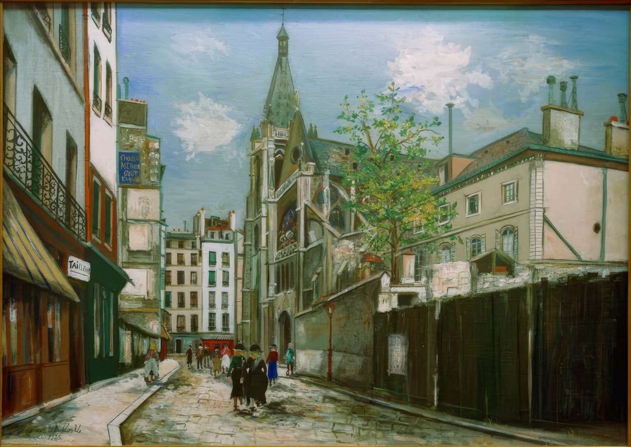Chiesa di Saint-Séverin a Parigi da Maurice Utrillo