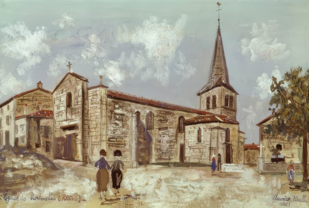 Chiesa di Montmelas da Maurice Utrillo