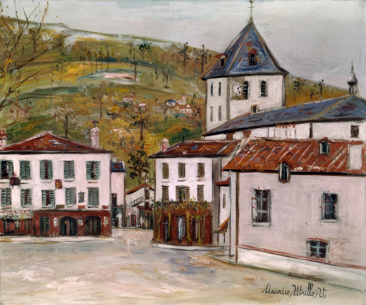 piazza della chiesa da Maurice Utrillo