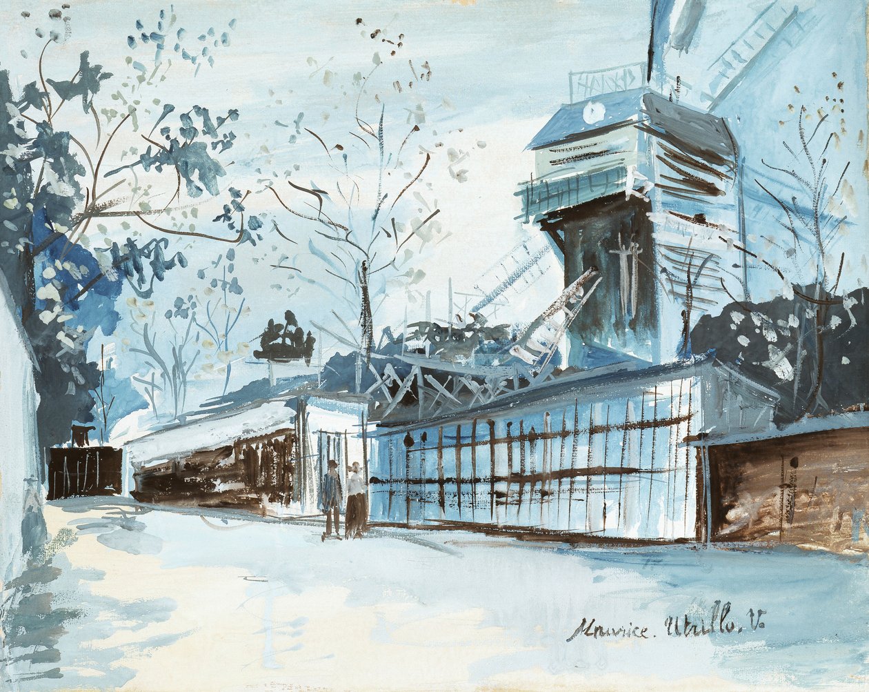 La Moulin de la Galette, Parigi da Maurice Utrillo