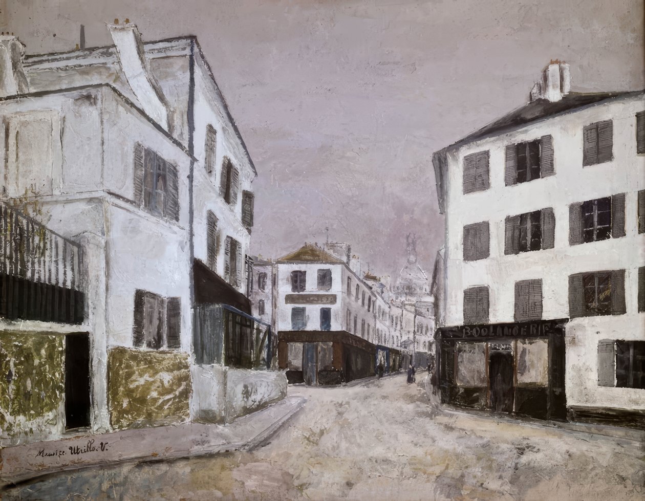 La via Norvins da Maurice Utrillo