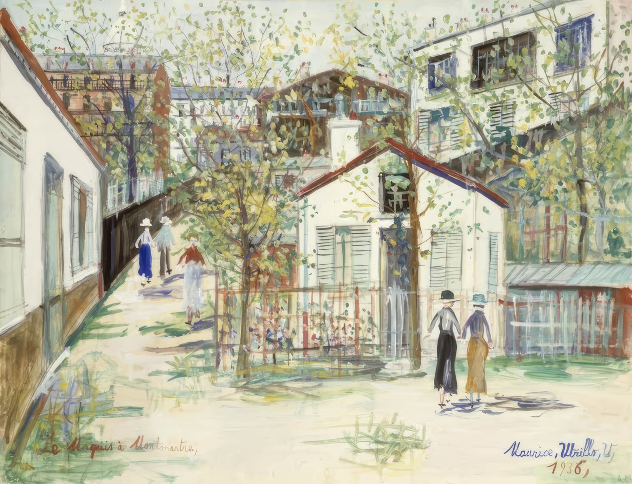 Il Maquis a Montmartre da Maurice Utrillo