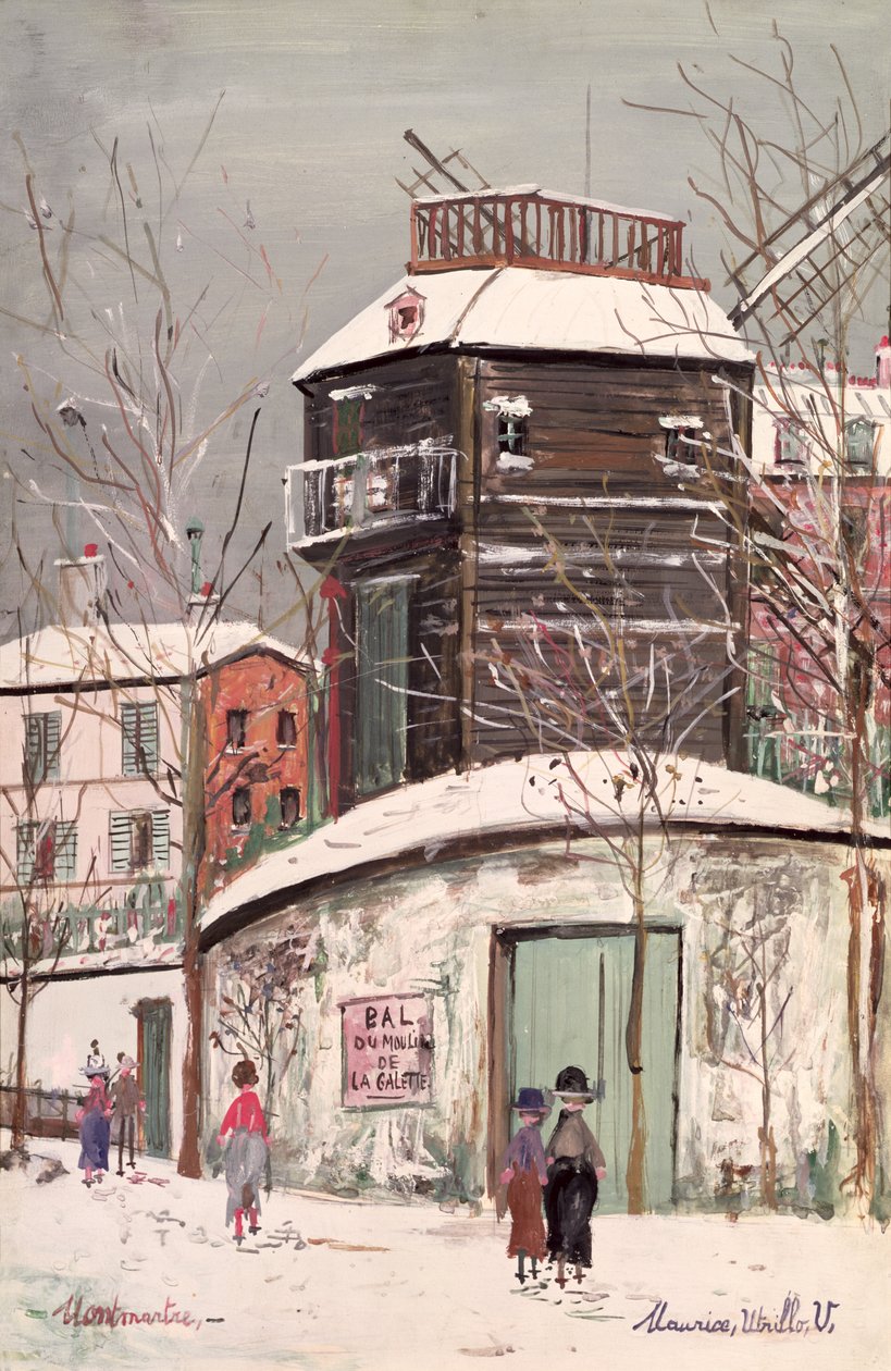 Il Mulino della Galette, 1933 circa (olio su tela) da Maurice Utrillo