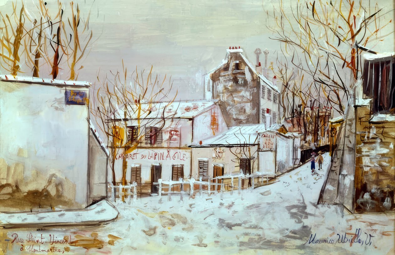 Montmartre, rue Saint-Vincent da Maurice Utrillo