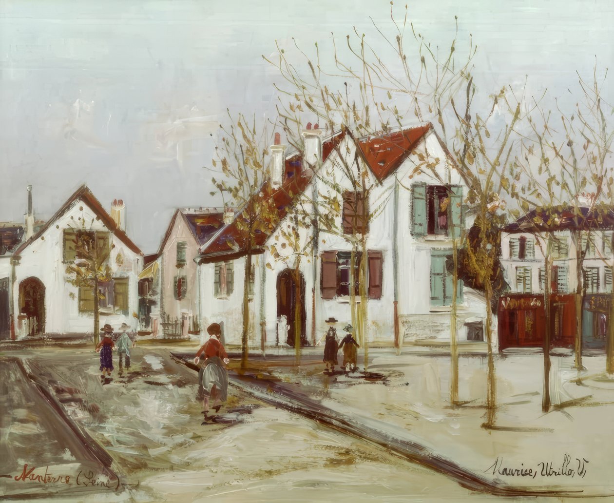 Piazza a Nanterre da Maurice Utrillo