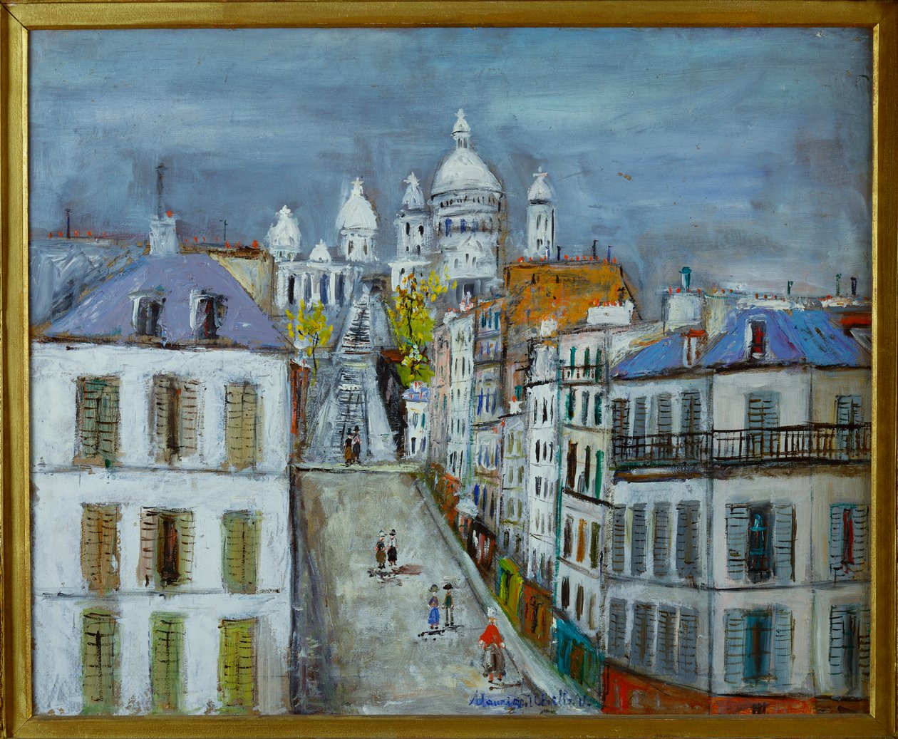 Rue Chappe, Montmartre, 1937 circa (olio su tavola) da Maurice Utrillo