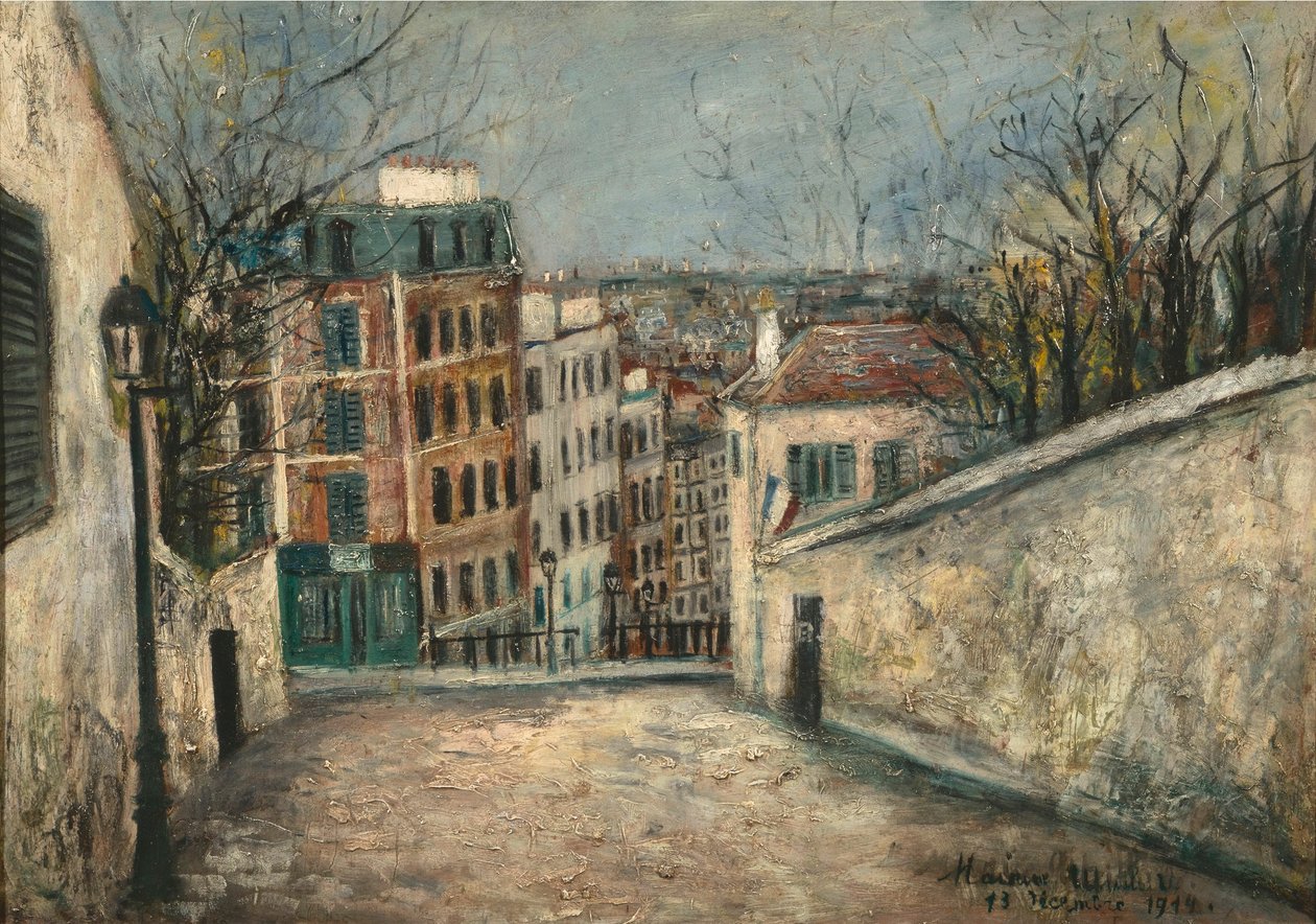 Rue Du Mont-Cenis (Monte Cenis) A Montmartre da Maurice Utrillo