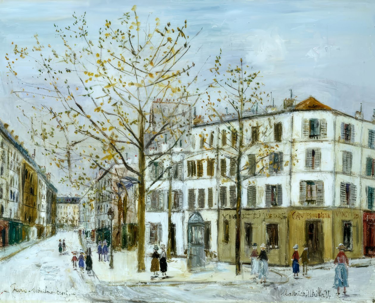 Via Ménilmontant da Maurice Utrillo