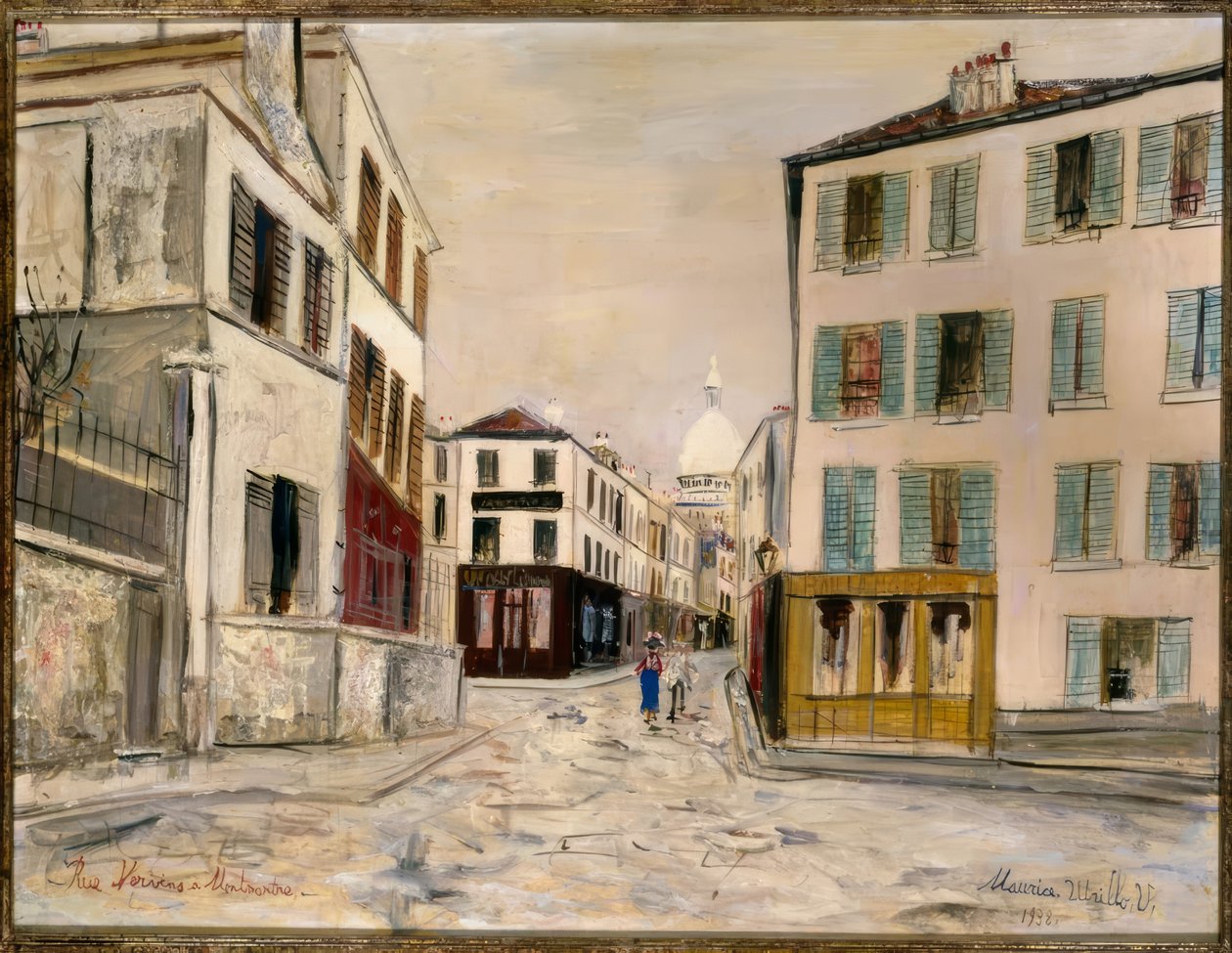 Via Norvins a Montmartre da Maurice Utrillo