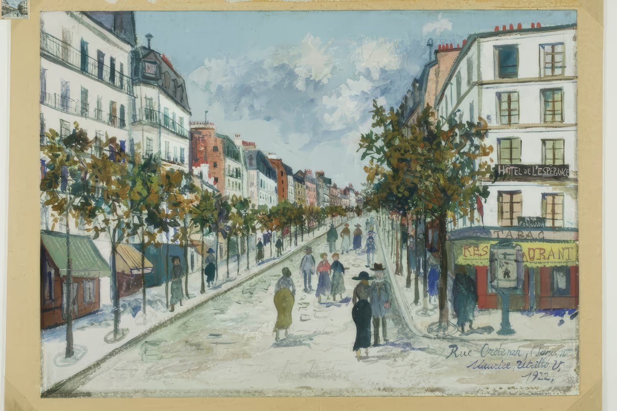 Rue Ordener, Parigi da Maurice Utrillo