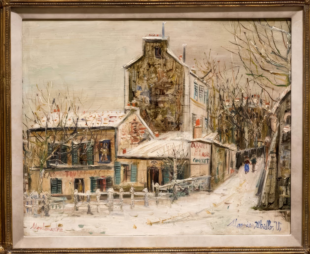 Il cabaret agile dei conigli a Montmartre da Maurice Utrillo