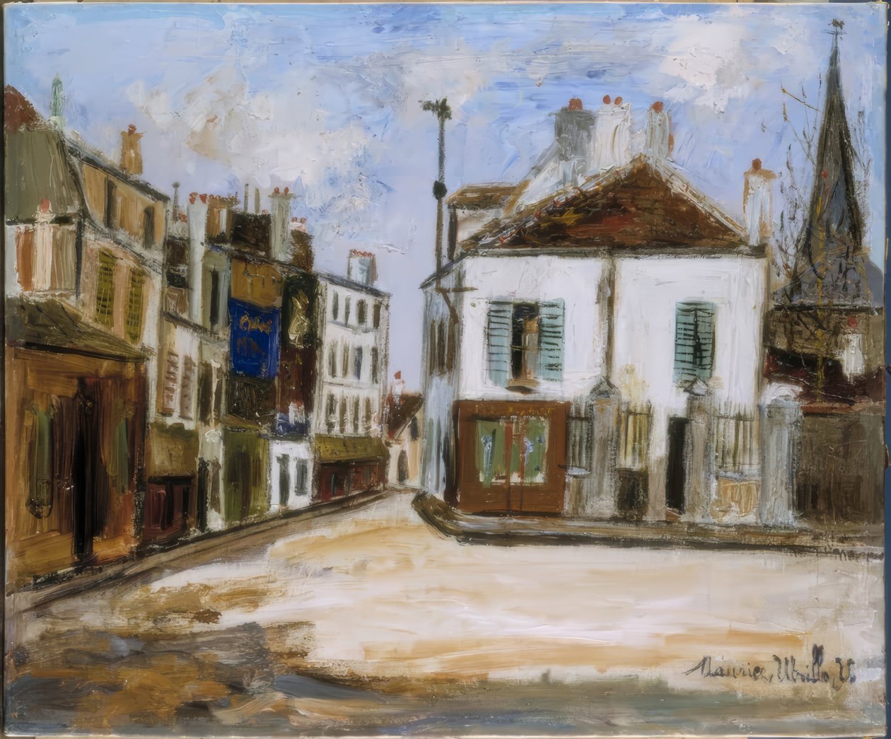 strada di periferia da Maurice Utrillo