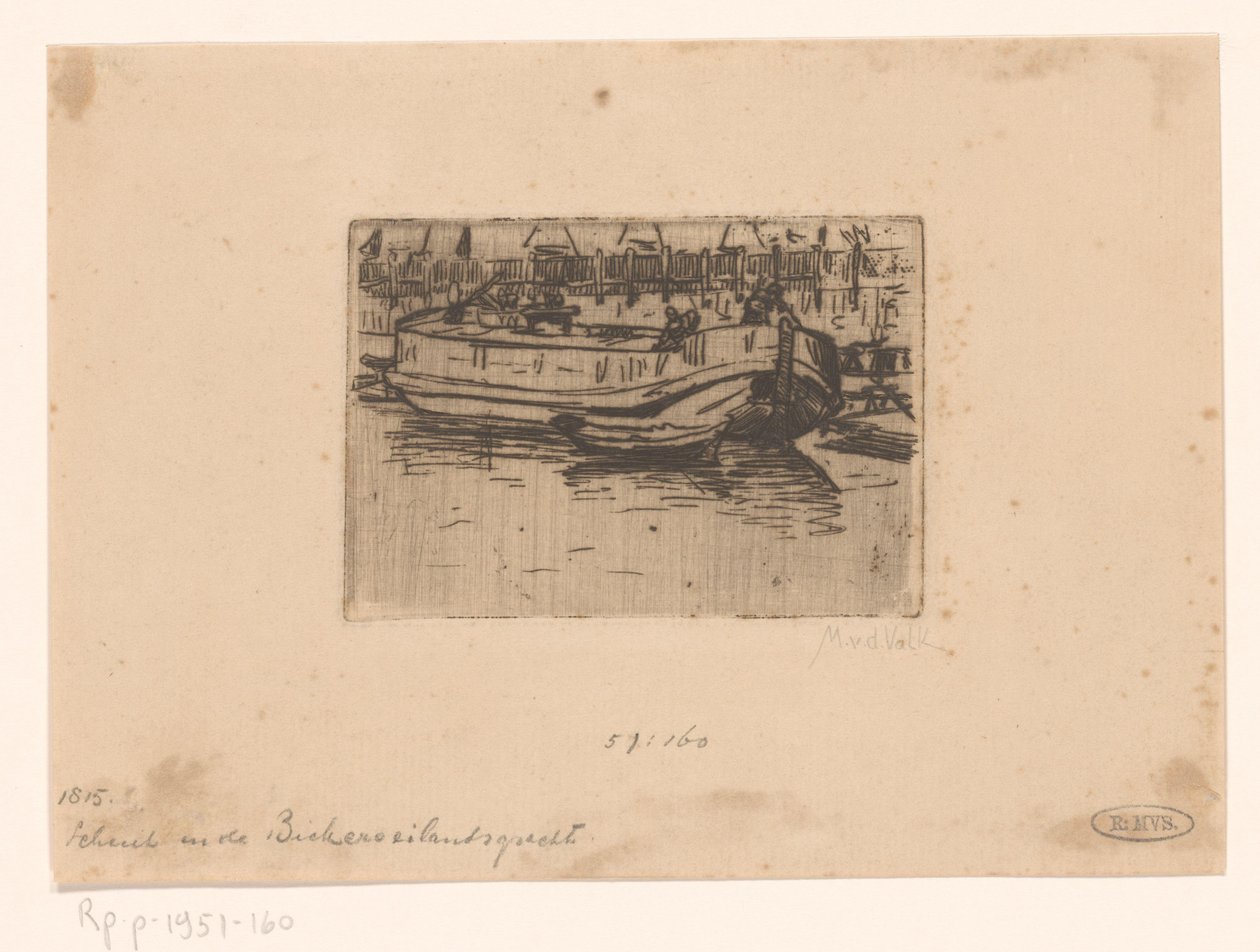 Barca nel Bickersgracht, Amsterdam da Maurits van der Valk (signed by artist)