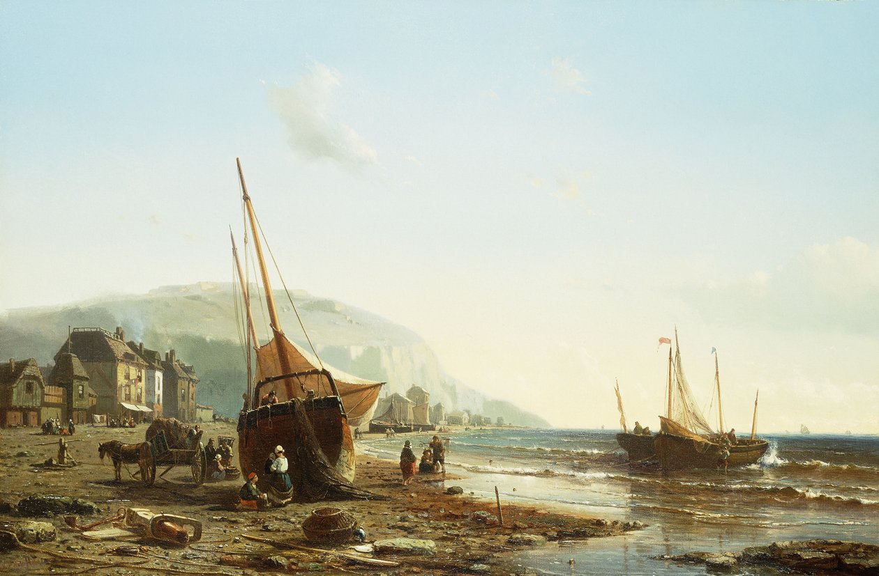 Sulla costa della Normandia da Mauritz Frederik Hendrik De Haas