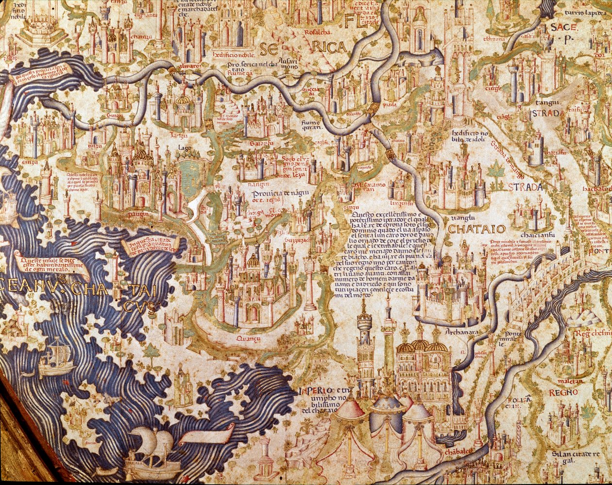 Veduta della Cina (Cambaluc, ora Pechino) (dettaglio) da Mauro Fra