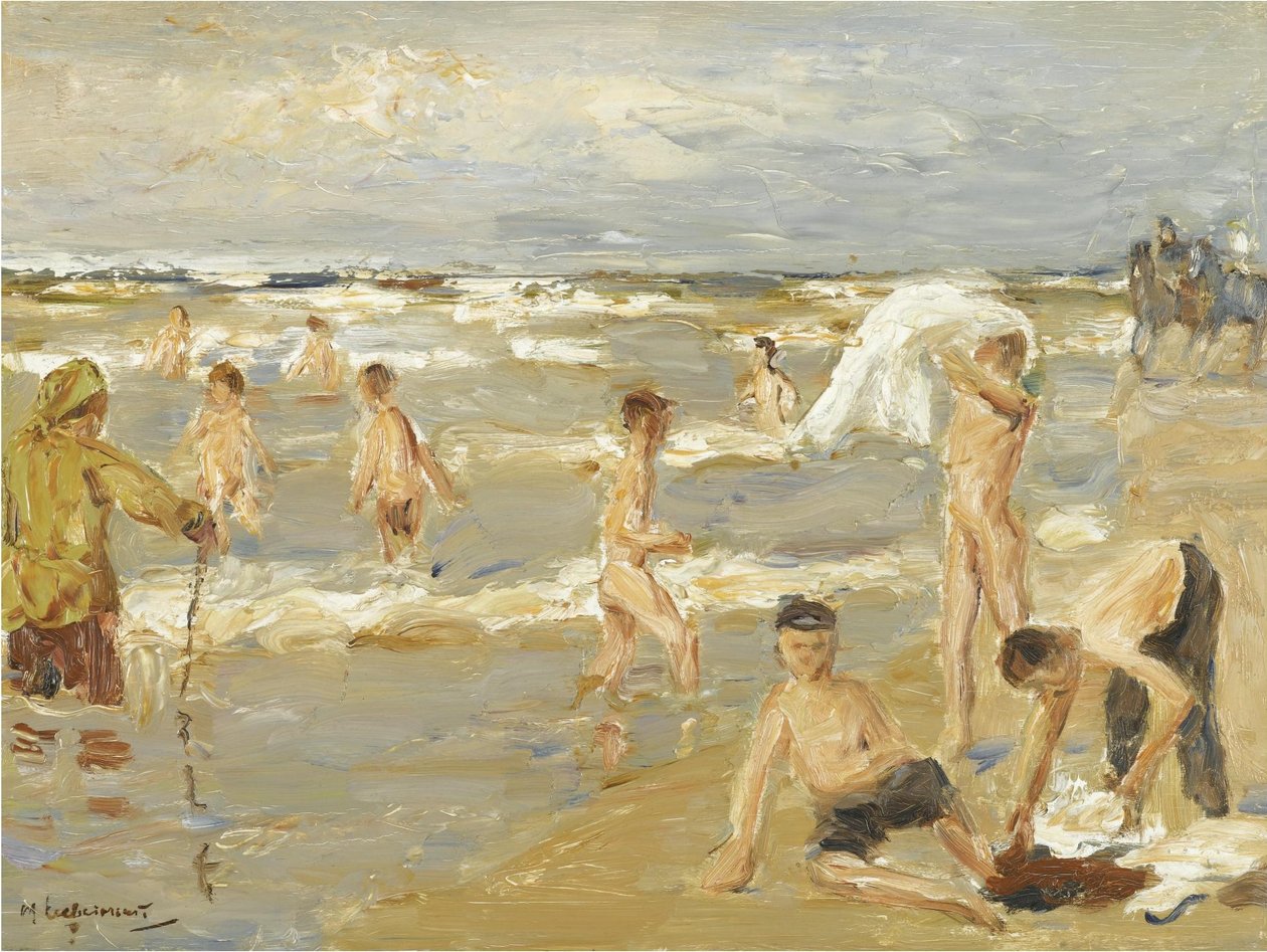 Ragazzi che fanno il bagno da Max Liebermann