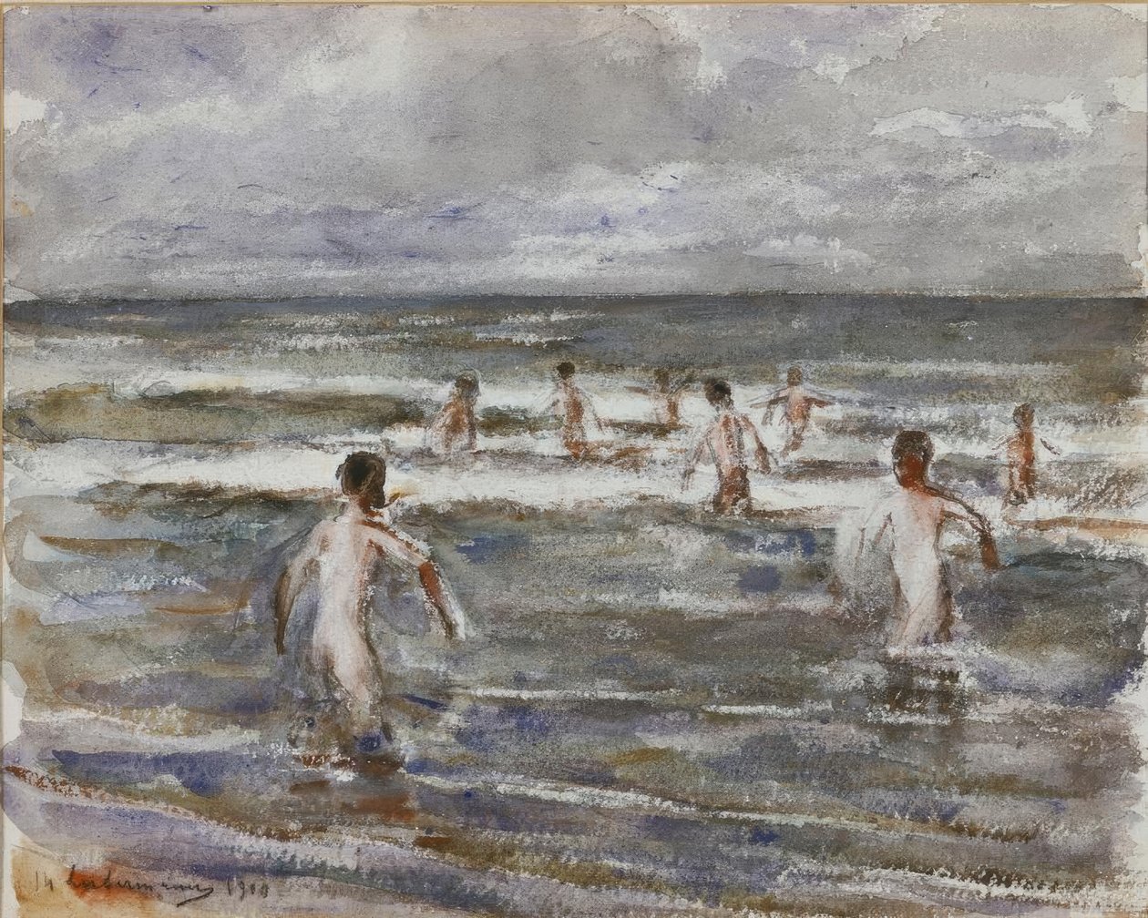 Ragazzi che fanno il bagno da Max Liebermann