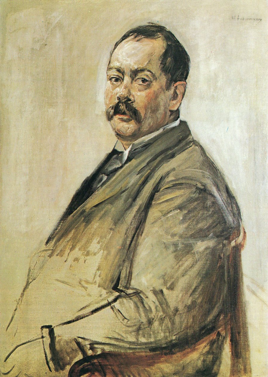 Ritratto del pittore Lovis Corinth da Max Liebermann