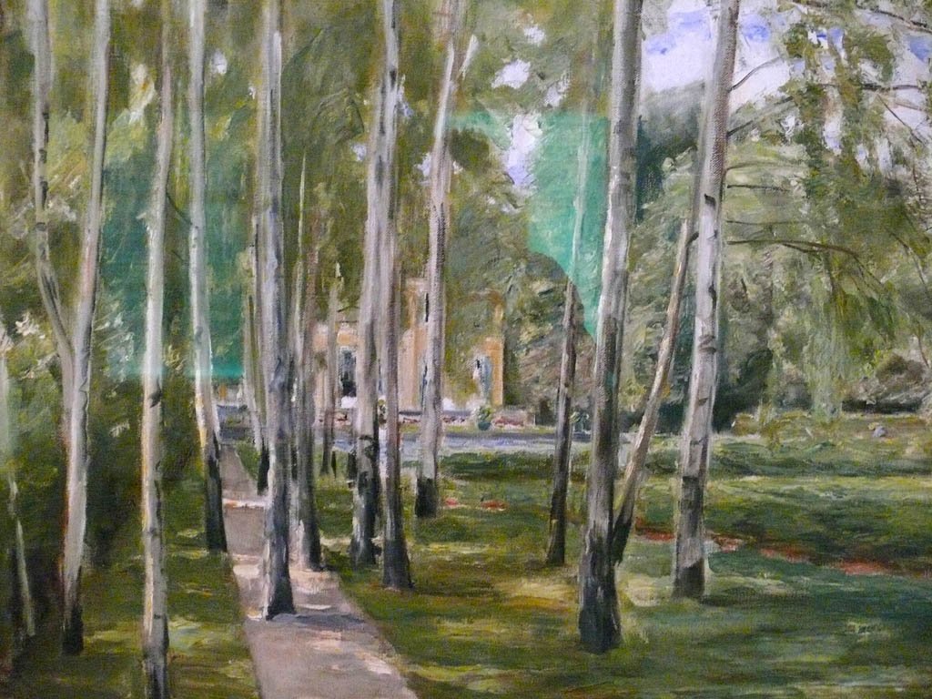 Sentiero di betulle da Max Liebermann