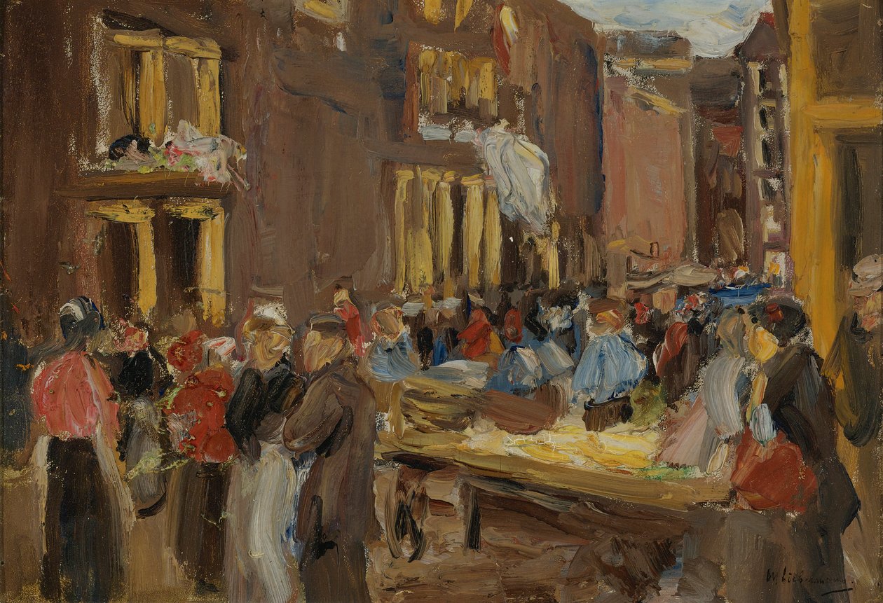Ghetto ebraico ad Amsterdam da Max Liebermann