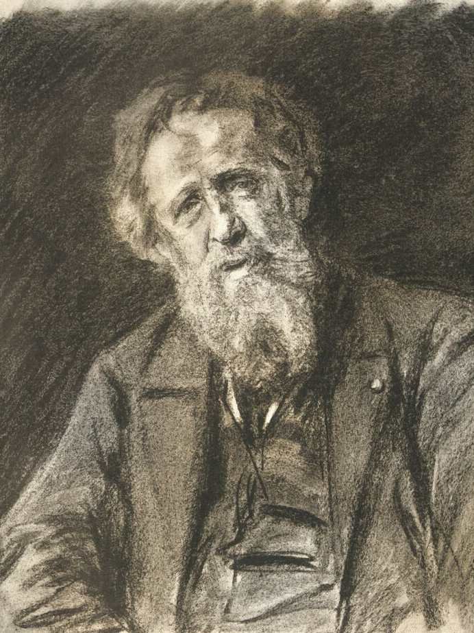 Ritratto di Constantin Meunier da Max Liebermann